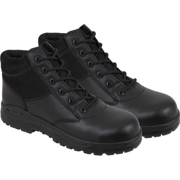 Rothco Black Forced Entry Tactical Mid Top Composite Toe Boots 6\